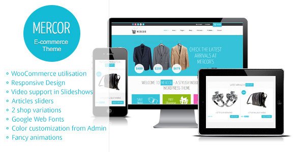 Mercor - Responsive WordPress WooCommerce Theme eCommerce