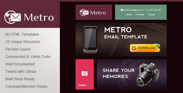 Metro - Multipurpose Email Template