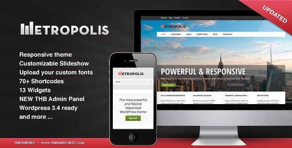 Metropolis - Responsive WordPress theme Corporate