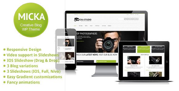 Micka - a Responsive Blog Wordpress Theme Corporate