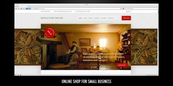 Miniature House–HTML Online Shop Template Retail