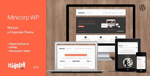 Minicorp WP - Not Just a Corporate Theme WordPress Corporate