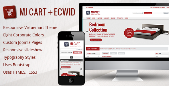 Mj Cart - Responsive Virtuemart Template Joomla Retail