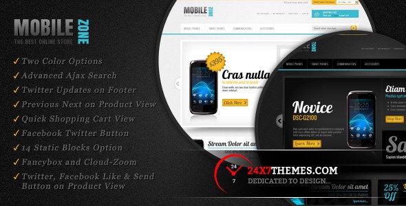 Mobile Zone Magento Theme Technology