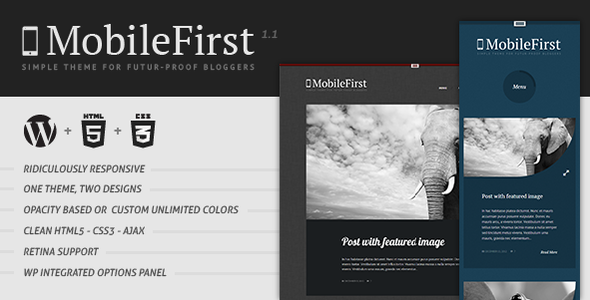 MobileFirst - WP Theme for Future-Proof Bloggers WordPress