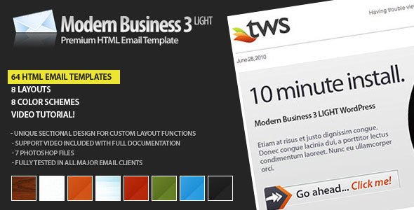 Modern Business 3 LIGHT - Email EmailTemplates Email Template