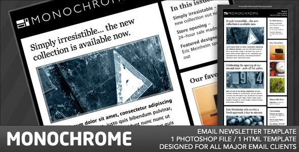 Monochrome Email Template