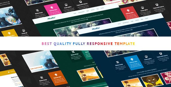 Moonrise bootstrap html template Creative