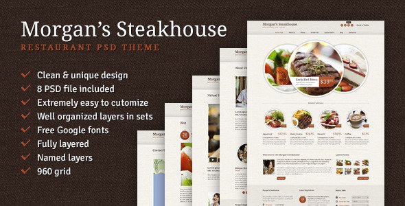 Morgan's Steakhouse PSD Retail