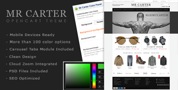 Mr Carter - OpenCart Premium Theme