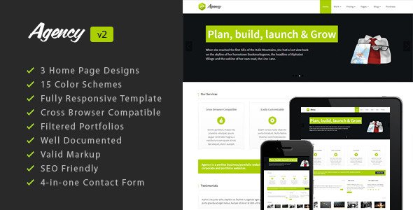 Multi-Purpose HTML5 Responsive Template: Agency Creative