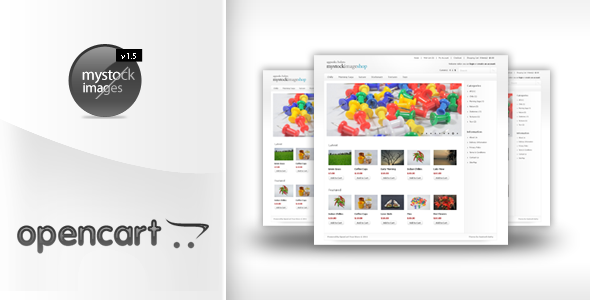 My Stock Image Shop Opencart Template