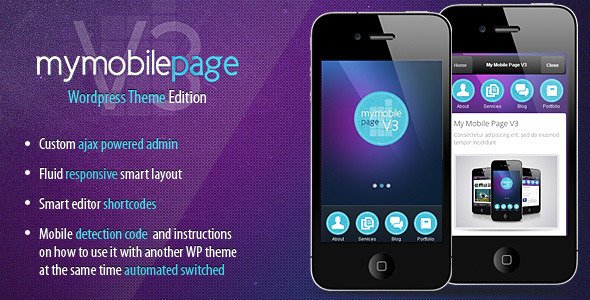 My Mobile Page V3 Wordpress Theme Mobile
