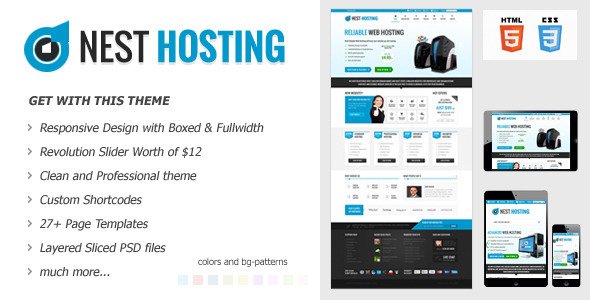 NEST HOSTING - Responsive Hosting Theme Template Technology