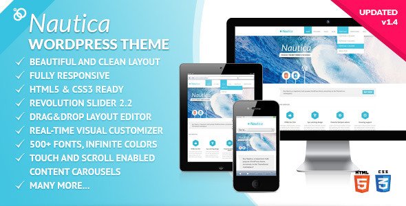 Nautica – Responsive Multi-Purpose WordPress Theme Corporate