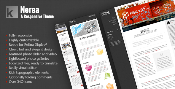 Nerea WordPress Responsive Theme Blog/Magazine