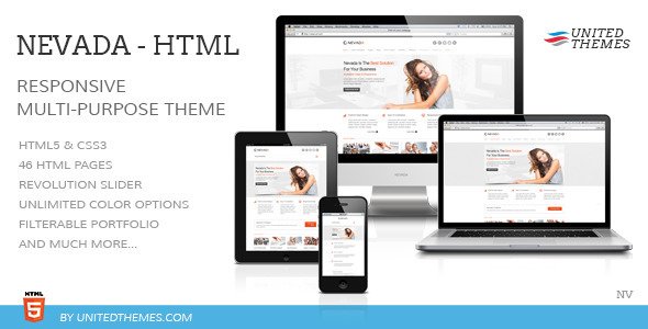 Nevada - Responsive HTML Template Corporate
