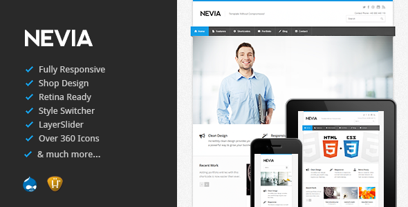 Nevia - Responsive Drupal Theme Corporate