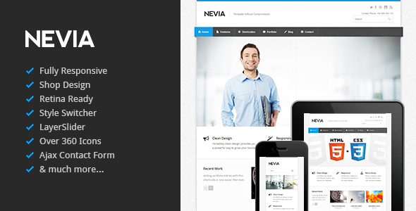 Nevia - Responsive HTML5 Template Corporate
