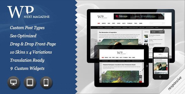 Next Responsive WP Magazine WordPress Blog/Magazine