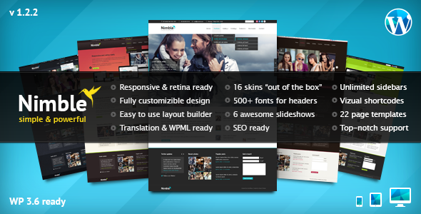 Nimble — Multipurpose Retina Ready WordPress Theme Corporate