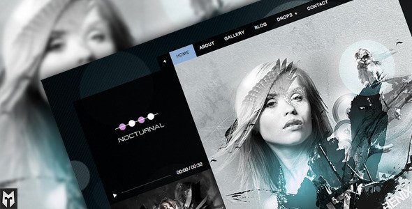 Nocturnal: Premier Audio WP Theme WordPress Entertainment