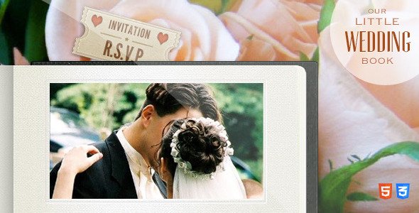 Our Little Wedding Book - HTML5 Template Entertainment