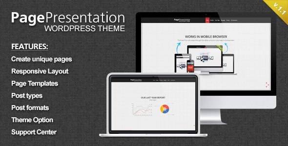 Page Presentation Wordpress Theme Creative