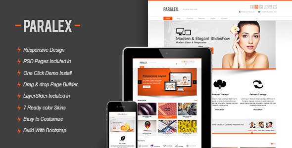Paralex - Multi-Purpose Responsive WP Theme WordPress Corporate