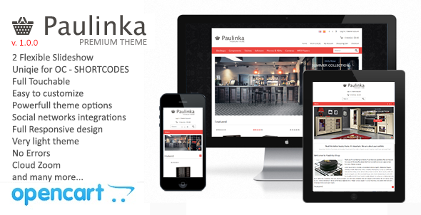 Paulinka Responsive OpenCart Theme