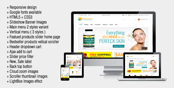 Pharmacy - Responsive Magento Theme