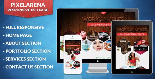 PixelArena PSD Creative