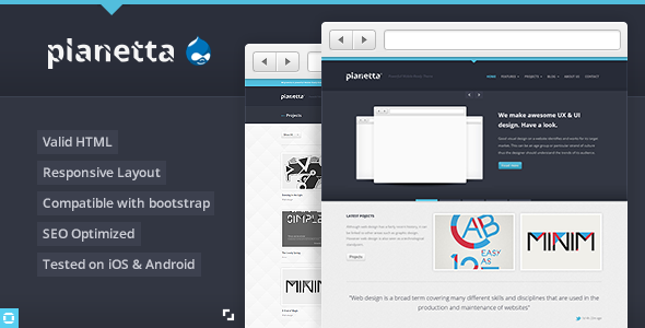 Planetta - Responsive Drupal Theme