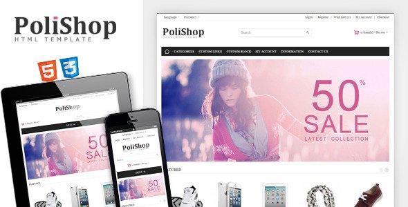 Polishop - Responsive eCommerce Html Template Retail
