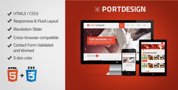 Portdesign - Responsive HTML5 Template Creative