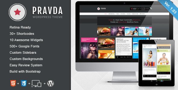 Pravda - Retina Responsive WordPress Blog Theme Blog/Magazine