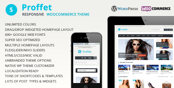 Proffet - Responsive WooCommerce Theme WordPress eCommerce