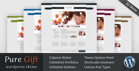 Pure Gift - Blog and Portfolio Wordpress Theme Creative