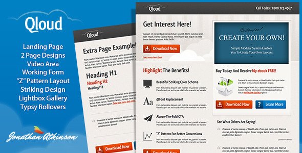 Qloud Landing Page