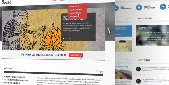 Quinto PSD Template Creative