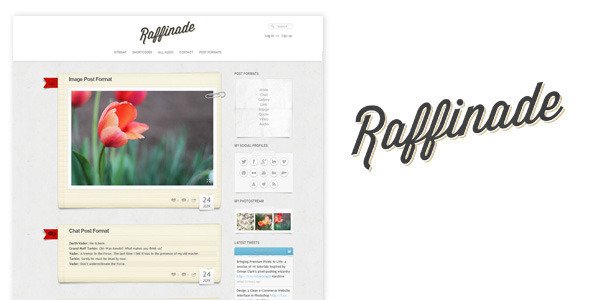 Raffinade - WordPress Tumblog Theme Blog/Magazine