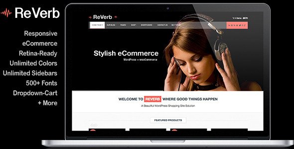 ReVerb - Responsive WooCommerce Theme WordPress eCommerce