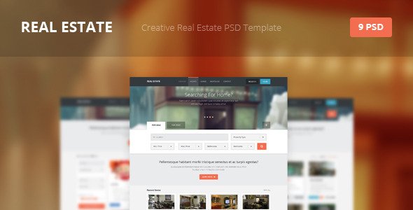 Real Estate - Creative PSD Template Retail