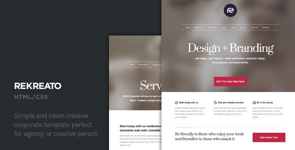 Rekreato - Responsive HTML5 Template Corporate