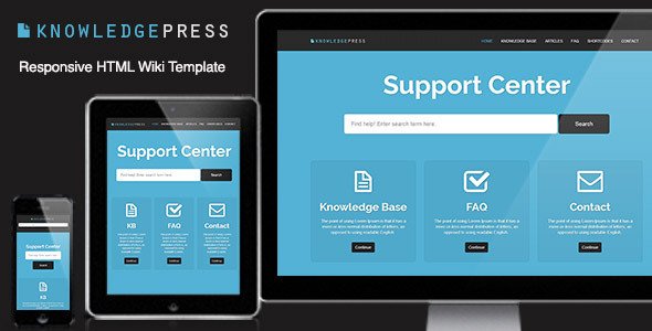 Responsive Knowledge Base FAQ Specialty Page