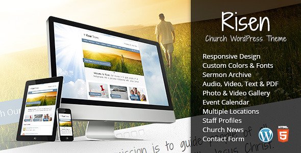Risen - Church WordPress Theme (Responsive) Nonprofit