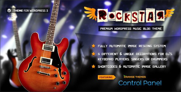 Rockstar - Theme for Music Bands WordPress Entertainment