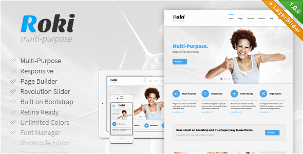 Roki - Multi-Purpose Responsive Theme WordPress Corporate