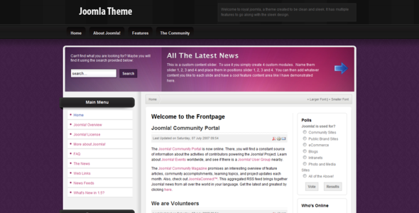 Royal Blog/Magazine Joomla