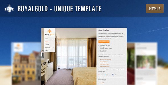 RoyalGold - Unique HTML5 Site Template Retail